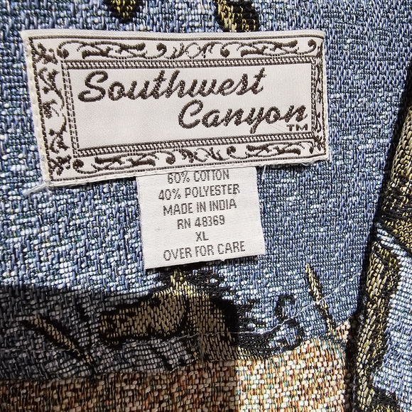 Women Horse Tapestry Vest - size XL - Picture 3 of 6